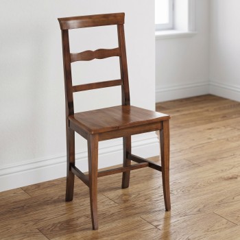 Sedia 2 stecche con fondino in legno, vista frontale