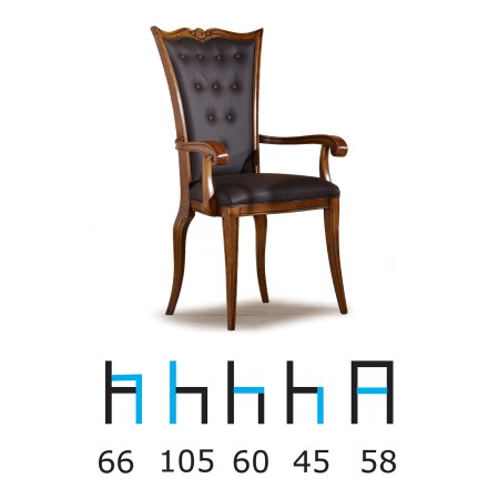 Poltroncina Voltaire imbottita ecopelle