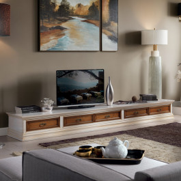 Base porta TV in legno modello Pollini