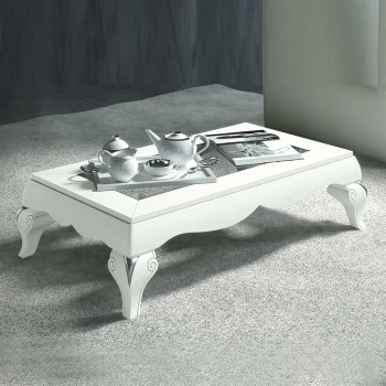 Tavolino rettangolare in legno di frassino, design elegante