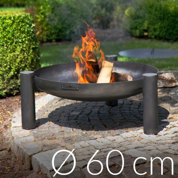 Braciere Elegante Palma 60cm in Acciaio Naturale