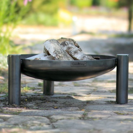 Braciere Elegante Palma 60cm in Acciaio Naturale