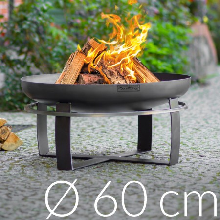 Braciere da Esterno Viking 60cm in Acciaio Naturale