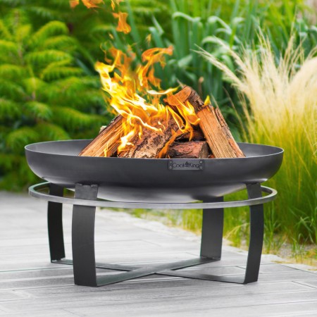 Braciere da Esterno Viking 70cm in Acciaio Naturale