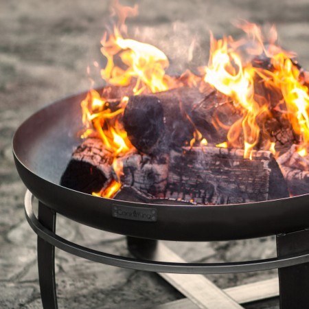 Braciere da Esterno Viking 80cm in Acciaio Naturale