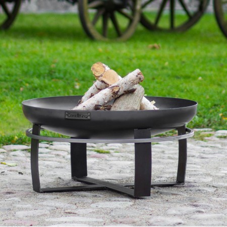 Braciere da Esterno Viking 80cm in Acciaio Naturale