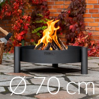 Braciere Simmetrico Haiti 70cm in Acciaio