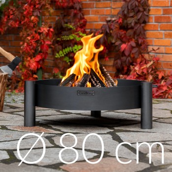 Braciere Simmetrico Haiti 80cm in Acciaio