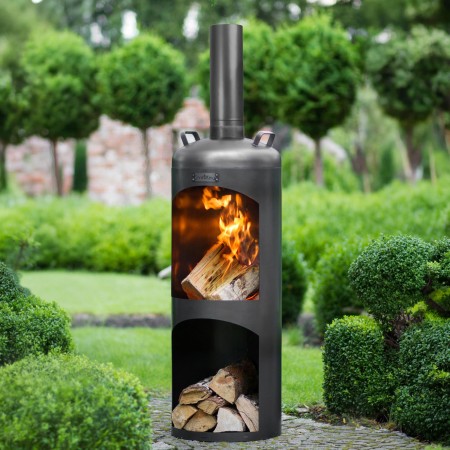Stufa Decorativa da Giardino Faro Taglio Laser
