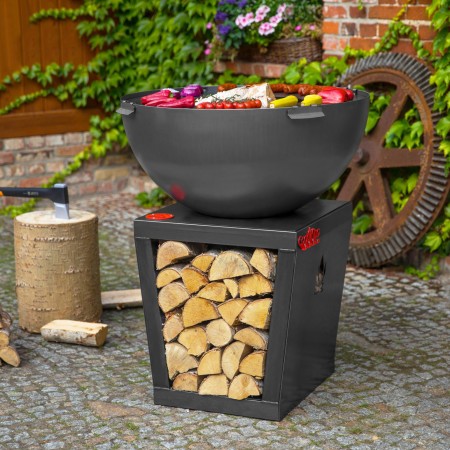 Barbecue a Legna Premium Santos 85cm Piastra Grill e Base