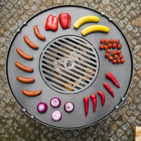 Barbecue a Legna Premium Santos 85cm Piastra Grill e Base