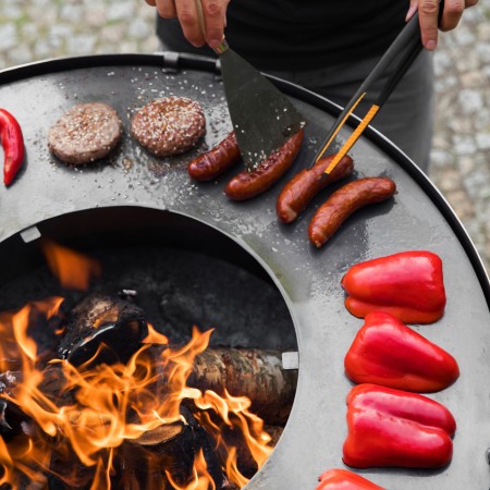 Barbecue a Legna Premium Santos 85cm Piastra Grill e Base