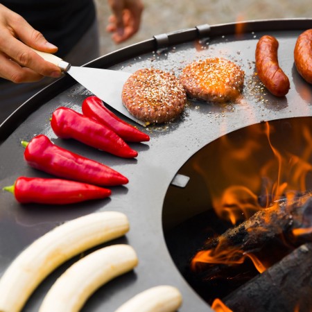 Barbecue a Legna Premium Santos 85cm Piastra Grill e Base