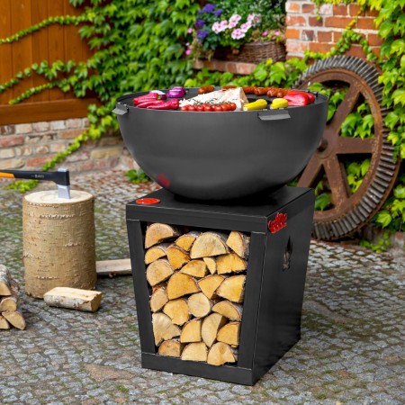 Barbecue a Legna Premium Santos 85cm Piastra Grill e Base