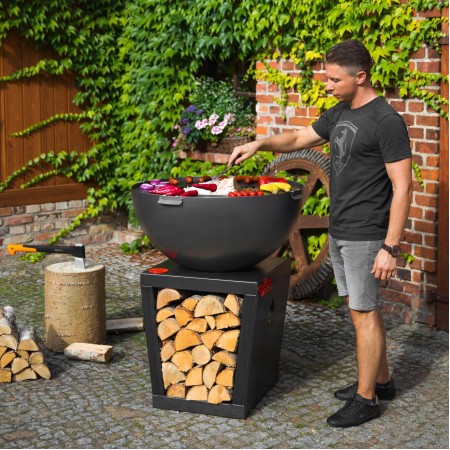 Barbecue a Legna Premium Santos 85cm Piastra Grill e Base