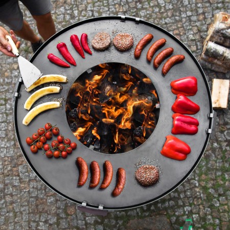 Barbecue a Legna Premium Santos 85cm Piastra Grill e Base