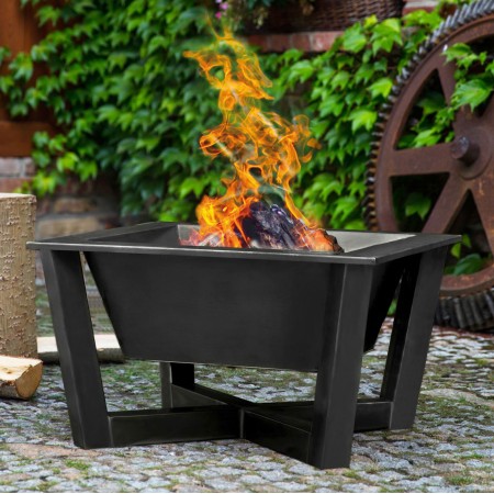 Braciere Quadrato Brasil 70x70cm in Acciaio
