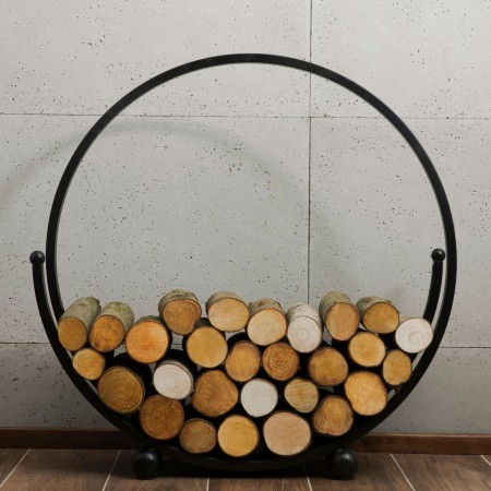 Portalegna Rotondo Spiral 80cm a Chiocciola