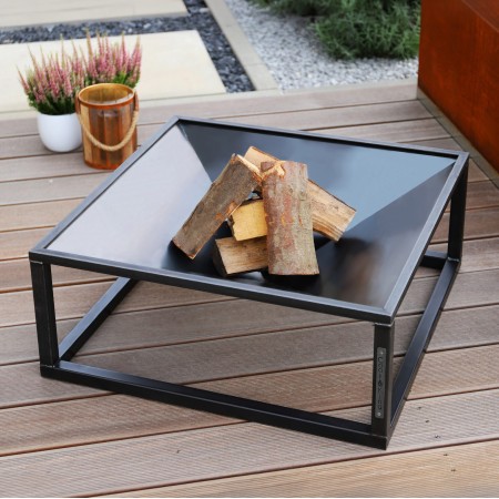 Braciere Quadrato Square 70x70cm in Acciaio