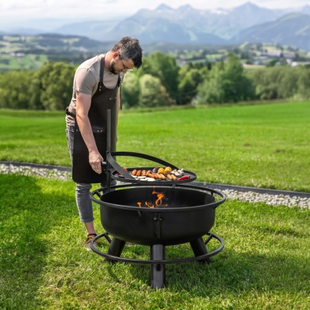 Braciere Multifunzione a Legna Bandito 80cm Griglia 60cm