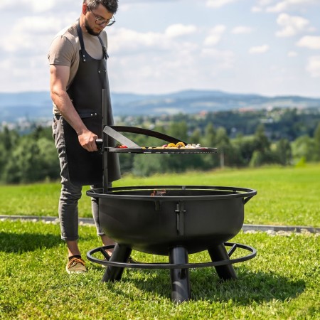 Braciere Multifunzione a Legna Bandito 80cm Griglia 60cm