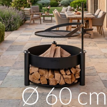 Braciere Multifunzione da Esterno Montana X 60cm con Griglia 50cm