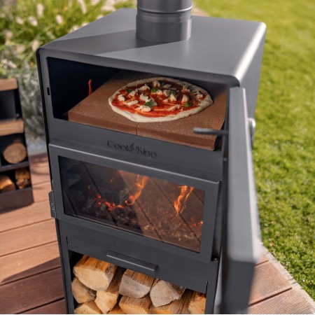 Stufa a Legna da Giardino Vento con Forno e Doppio Vetro