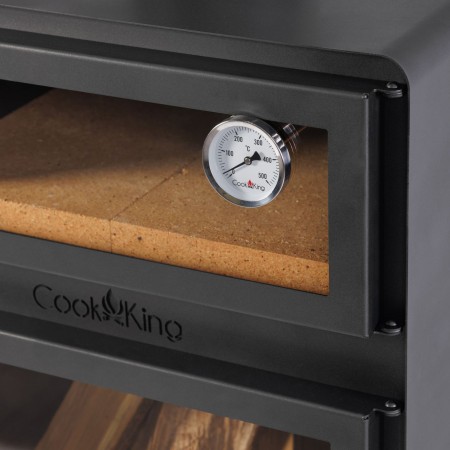 Stufa a Legna da Giardino Vento con Forno e Doppio Vetro