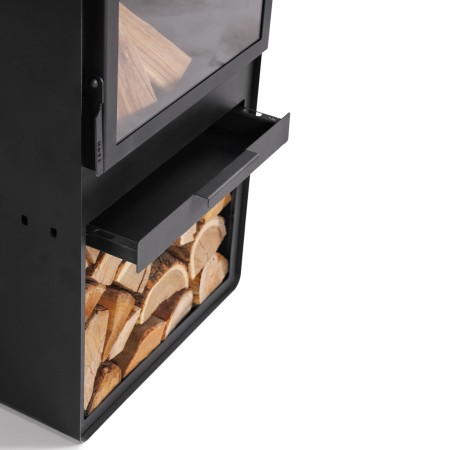 Stufa a Legna da Giardino Vento con Forno e Doppio Vetro