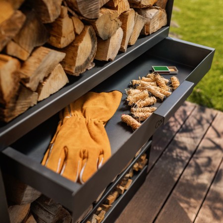 Stufa a Legna da Giardino Vento con Forno e Doppio Vetro