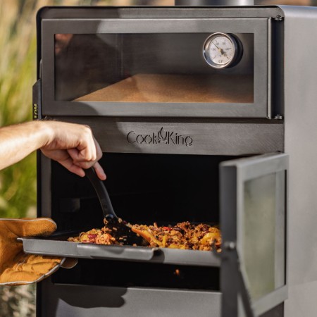 Stufa a Legna da Giardino Vento con Forno e Doppio Vetro