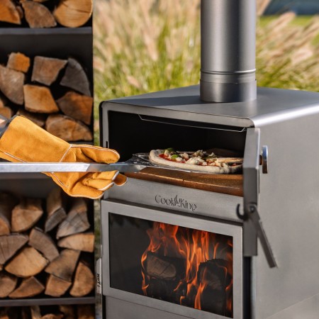 Stufa a Legna da Giardino Vento con Forno e Doppio Vetro