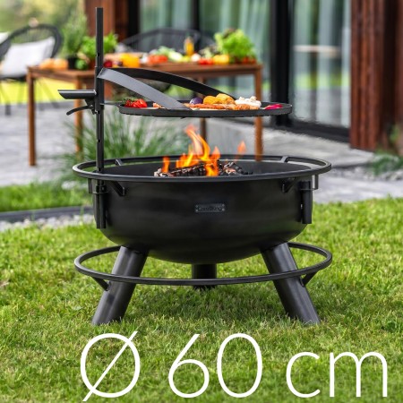 Braciere Multifunzione da Giardino Bandito 60cm Griglia 50cm