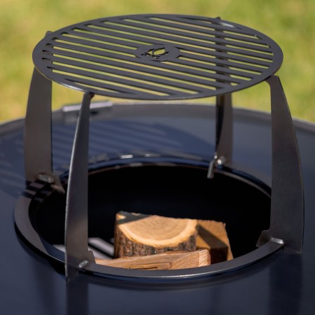 Braciere XXL Viking 80cm Piastra Grill 78cm e Griglia Alta