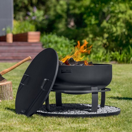Braciere a Legna XXL Viking 80cm Coperchio 81.5cm Base 100cm