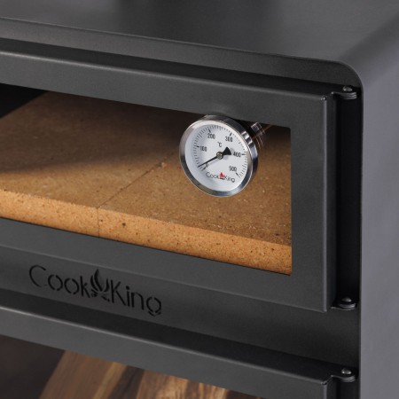 Stufa a Legna da Esterno Vento Forno Griglia e Portalegna 120cm