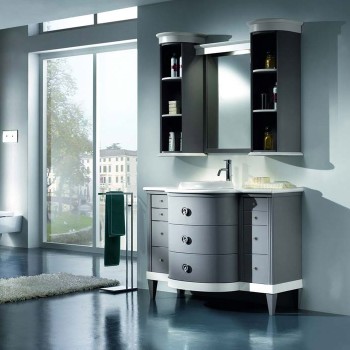 Mobile per bagno decor 3 con specchiera e pensili