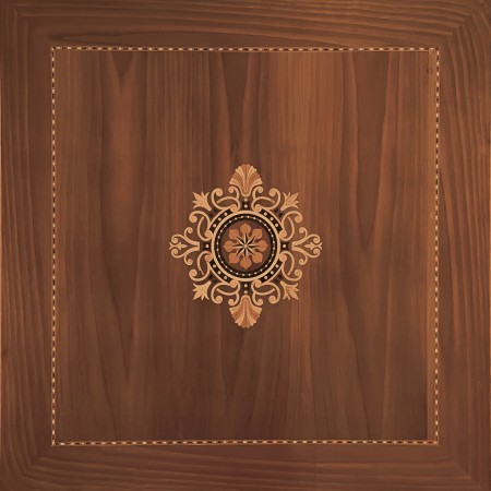 Tavolino 90x90 intarsio Bassano