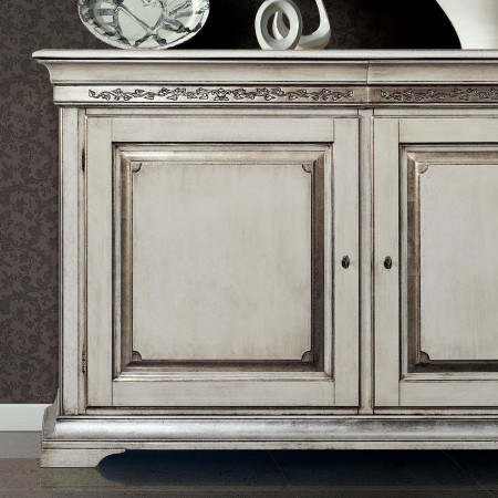 Credenza Edera due porte con intaglio