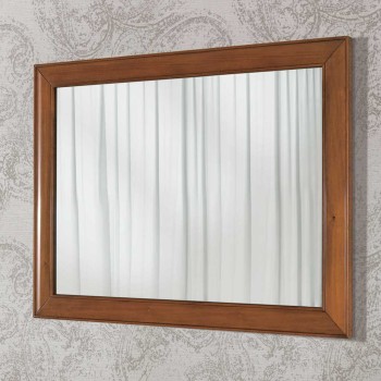 Specchiera semplice in legno, dettaglio cornice