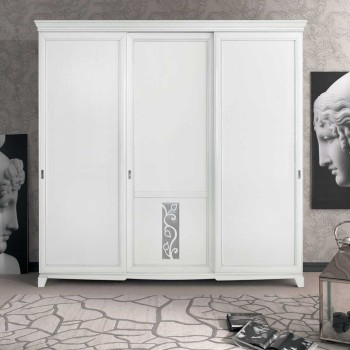Armadio con anta centrale ornata 246 cm, dettaglio decoro
