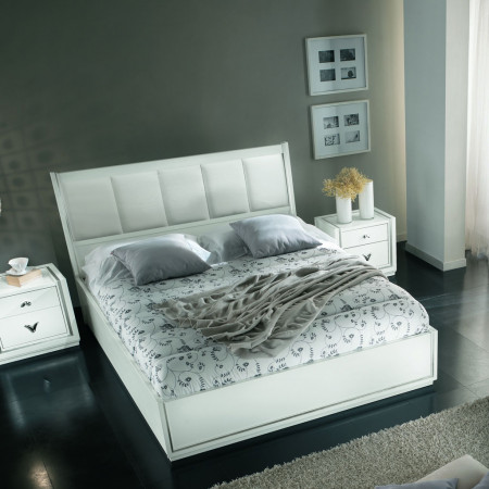 Letto imbottito in stile classico contemporaneo