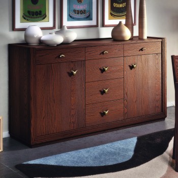 Credenza 2 ante classico contemporaneo legno frassino