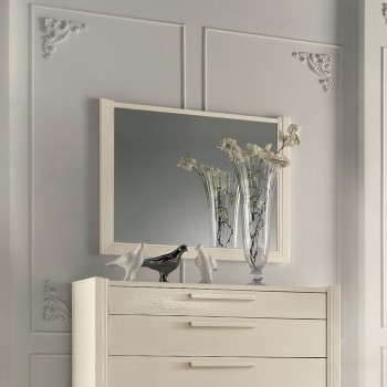 Specchiera rettangolare classica con cornice liscia