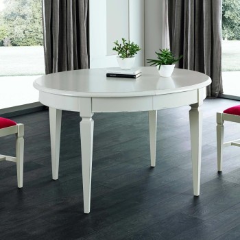 Tavolo ovalino allungabile in legno noce tanganika