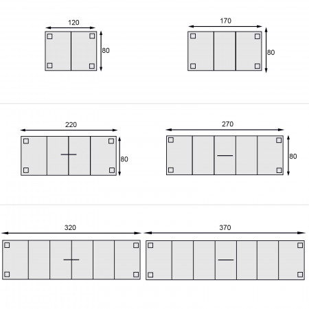 Tavolo rettangolare allungabile in rovere da 120x80 a 370x80