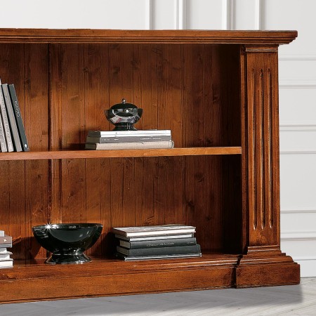 Libreria classica in legno a giorno