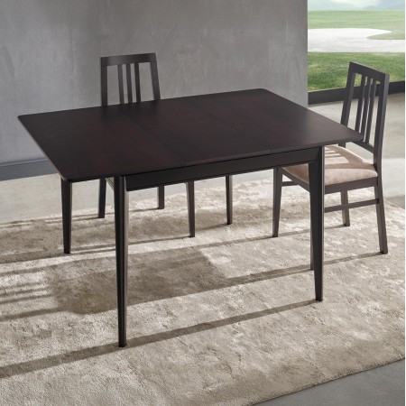 Tavolo elegante in legno allungabile da 100x100 a 140x100