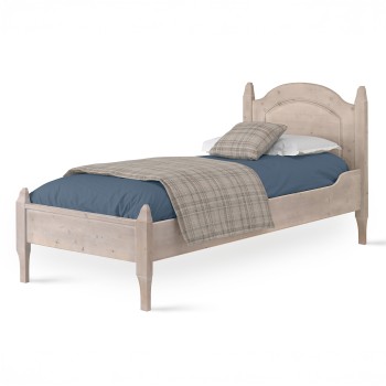 Letto singolo in legno di abete massiccio