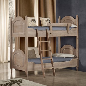 Letto a castello in legno massello di abete